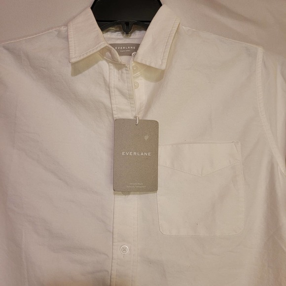 Everlane white long sleeved button up NWT - Picture 2 of 9